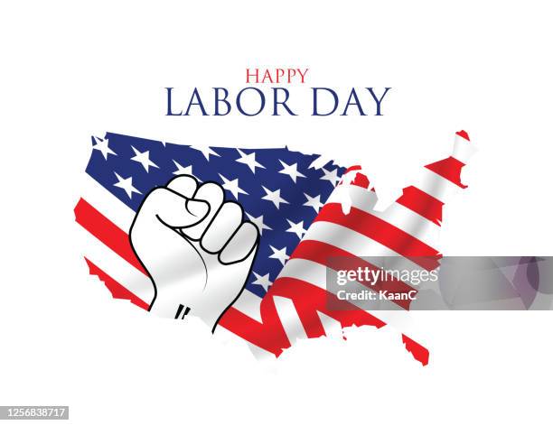 bildbanksillustrationer, clip art samt tecknat material och ikoner med labor day affisch. glad förlossningsdag. illustration av arbetskraftsdagsvektorillustration - international labour day