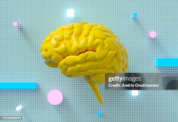 artificial intelligence brain - genio concetto foto e immagini stock