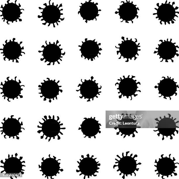 coronavirus - microscope slide stock illustrations