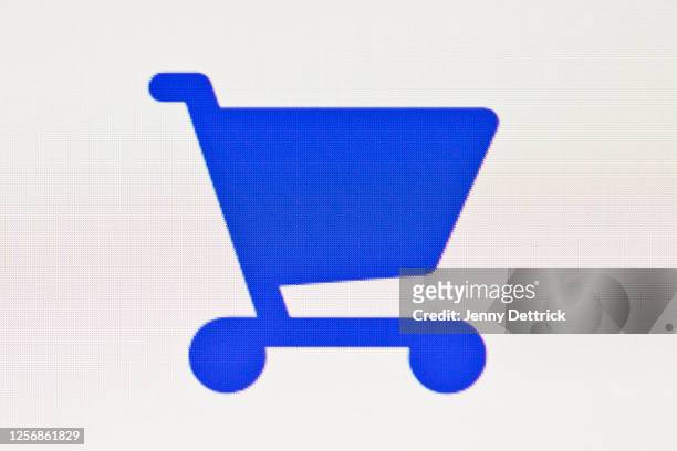 online shopping cart - cart icon ストックフォトと画像