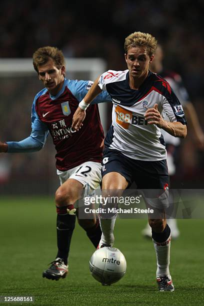 Stuart Holden of Bolton Wanderers during the Carling Cup third round match between Aston Villa and Bolton Wanderers at Villa Park on September 20,...