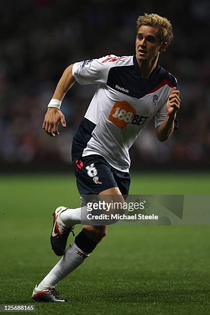 Stuart Holden of Bolton Wanderers during the Carling Cup third round match between Aston Villa and Bolton Wanderers at Villa Park on September 20,...