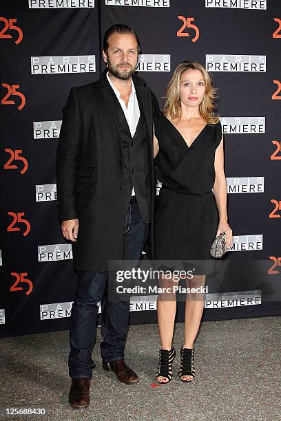 Actress Anne Marivin and her boyfriend Joachim Roncin attend the Paris Premiere 25th Anniversary Celebration at Grand Palais on September 20, 2011 in...