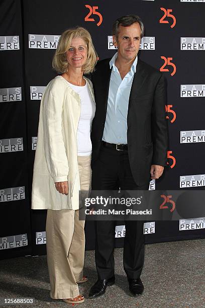 Journalist Bernard de la Villardiere and his wife Anne attend the Paris Premiere 25th Anniversary Celebration at Grand Palais on September 20, 2011...