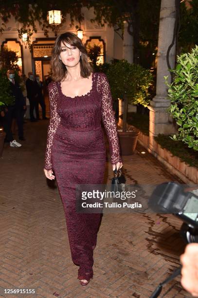 Monica Bellucci attends the red carpet of the closing night of the Taormina Film Festival on July 18, 2020 in Taormina, Italy.