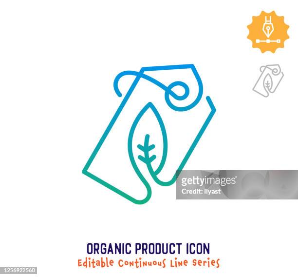 ilustrações, clipart, desenhos animados e ícones de linha de traçado de linha contínua do produto orgânico - consumo responsável