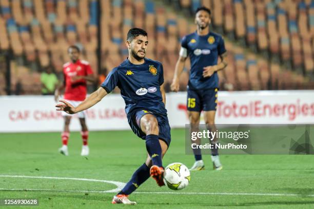 Mohamed Ben Ali of Esperance during the CAF Champions League semi-final football match between Egypt's Al-Ahly and Tunisia's Esperance Sportive de...