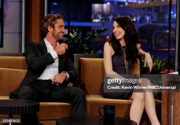 Gerard Butler, Whitney Cummings And Kelly Clarkson On "The Tonight Show With Jay Leno" Gerard Butler, Whitney Cummings And Kelly Clarkson On "The Tonight Show With Jay Leno"