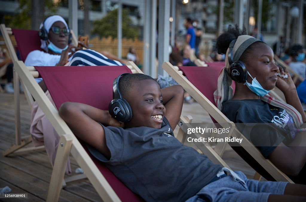 Paris Plages' Floating Cinema Sails Socially Distant Boats