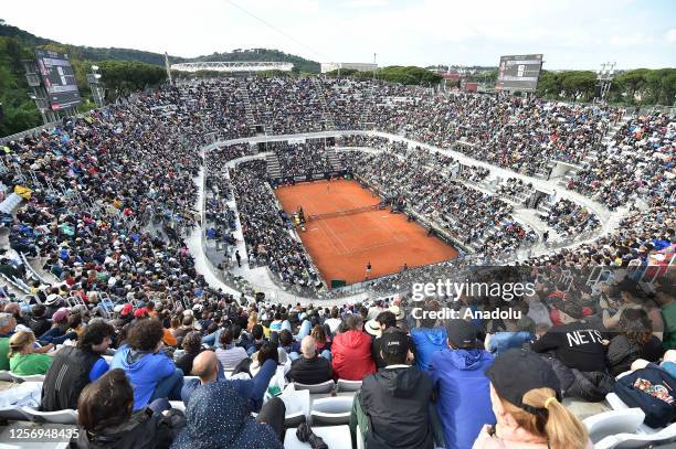 General view after Daniil Medvedev of wins the Men's Singles Final match against Holger Rune during day eight of The Internazionali BNL d'Italia at...