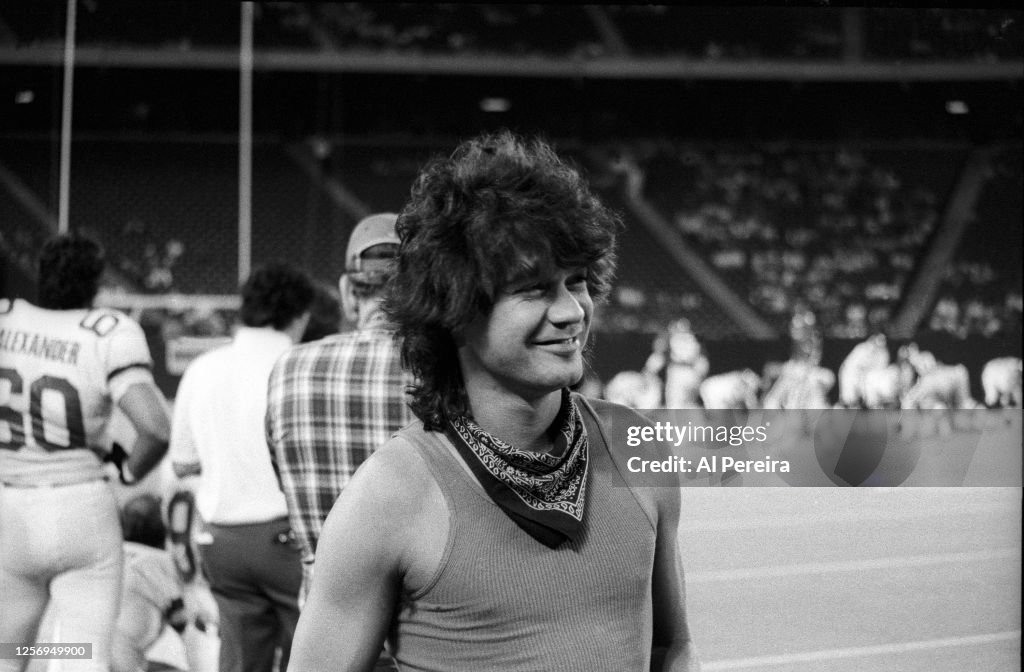 Eddie Van Halen Attends The New York Jets Vs Philadelphia Eagles Game