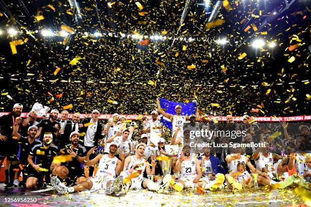 Turkish Airlines EuroLeague Final Four Kaunas 2023 Championship game Olympiacos Piraeus v Real Madrid at Zalgirio Arena on May 21, 2023 in Kaunas,...