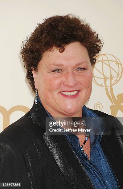 Dot Marie Jones arrives at the 63rd Primetime Emmy Awards at the Nokia Theatre L.A. Live on September 18, 2011 in Los Angeles, California.