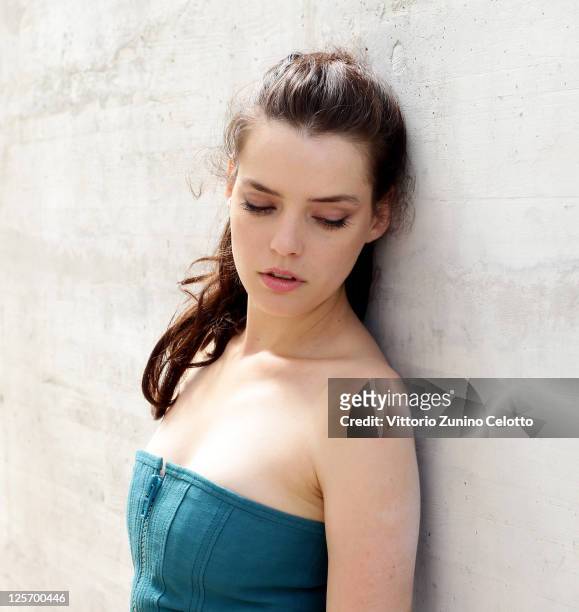 Actress Roxane Mesquida poses for a portrait session on August 9, 2010 in Locarno, Switzerland.