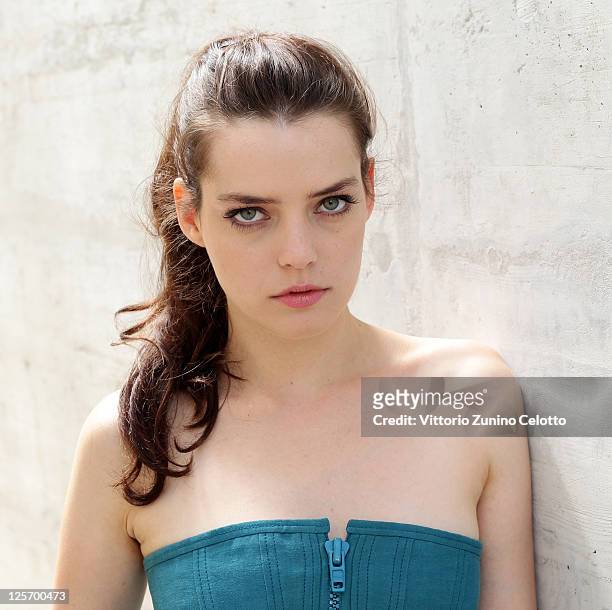 Actress Roxane Mesquida poses for a portrait session on August 9, 2010 in Locarno, Switzerland.
