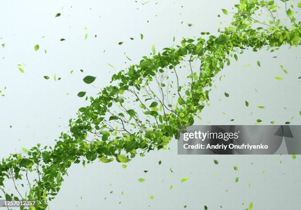 green dna - science and technology foto e immagini stock