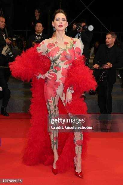 Frédérique Bel attends the "Acid" red carpet during the 76th annual Cannes film festival at Palais des Festivals on May 21, 2023 in Cannes, France.