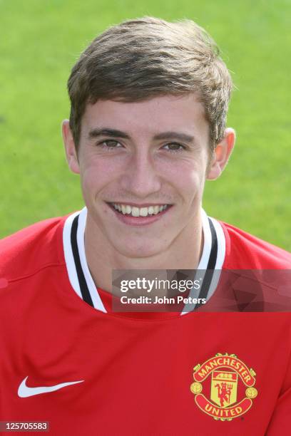 Joe Rothwell of the Manchester United Under-18s squad poses at the annual club photocall at Carington Training Ground on September 7, 2011 in...