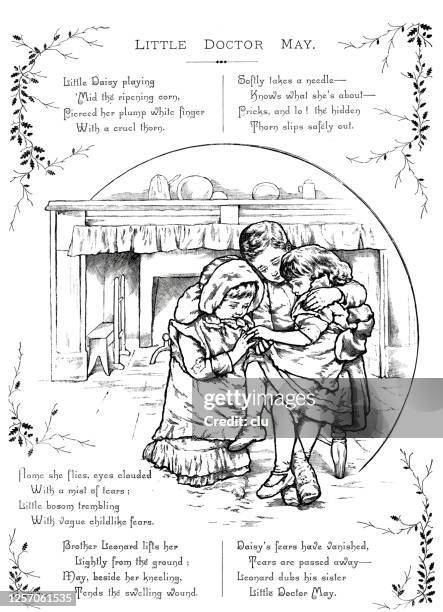 little doctor may, poem - water testing stock illustrations