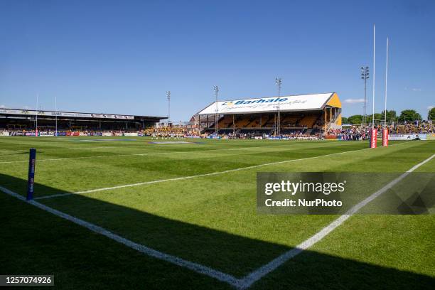 General view of the inside of the Mend-A-Hose Jungle Stadium during the Betfred Challenge Cup Sixth Round match between Castleford Tigers and Hull...