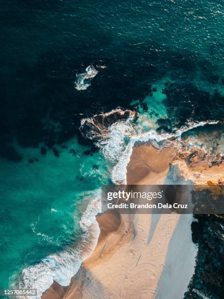 laguna beach from above - laguna beach californië stockfoto's en -beelden