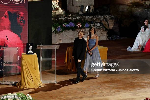 Willem Dafoe attends the closing night of the Taormina Film Festival on July 19, 2020 in Taormina, Italy.