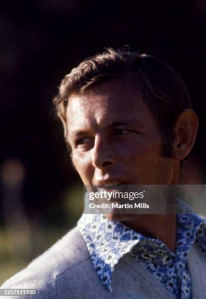 Golfer Bruce Devlin of Australia poses during a golf event circa 1970's.