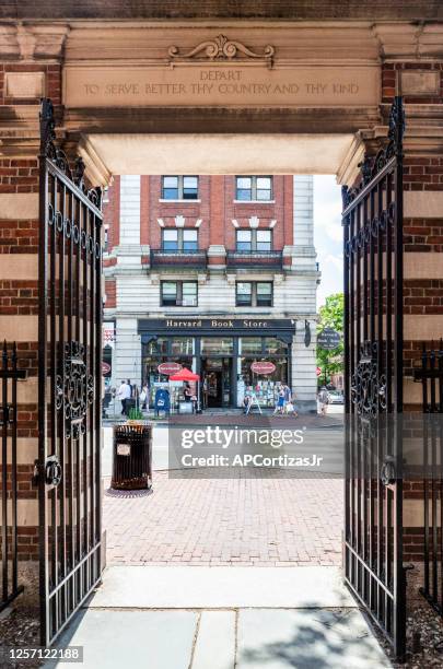 dexter gate harvard university - cambridge massachusetts stock pictures, royalty-free photos & images