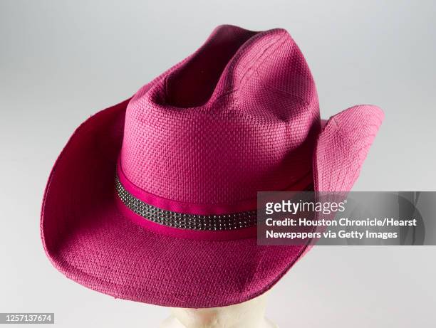 Pink cowboy hat from Charming Charlie Thursday, Feb. 16 in Houston.
