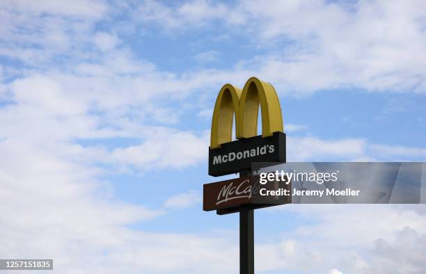 Mc Donalds sign seeon on July 16, 2020 in Berlin, Germany.