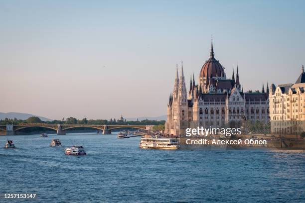hungarian parliament building in budapest - parliament of italy stock pictures, royalty-free photos & images