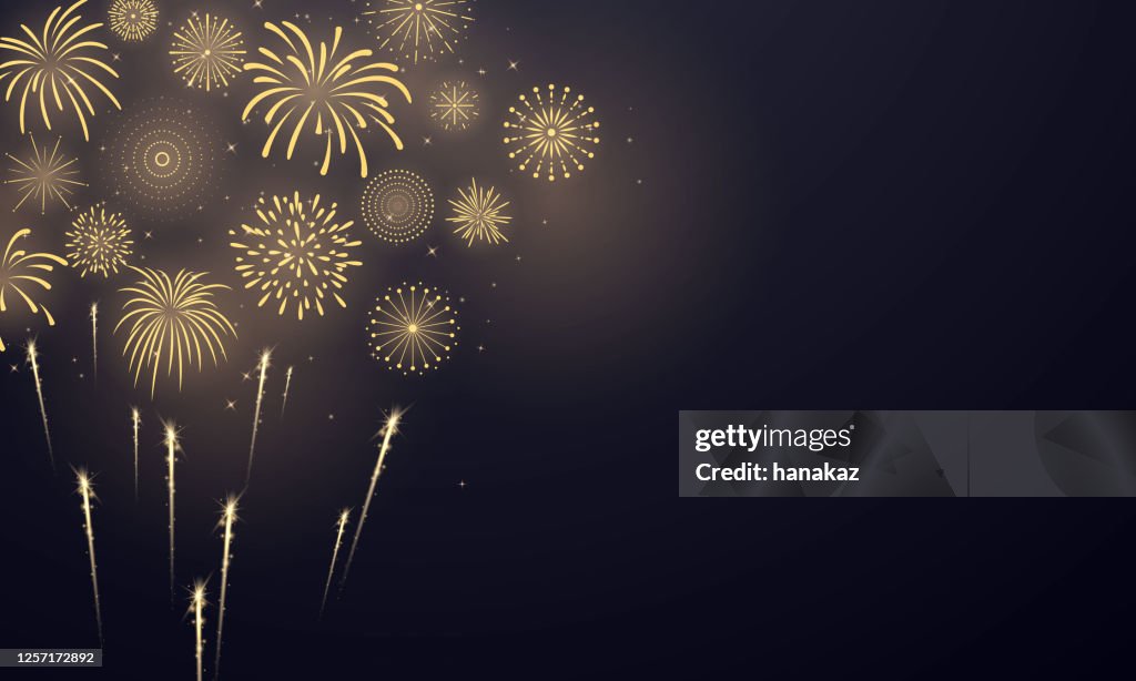 Firework Ribbon Background Celebration Background Template With Fireworks Ribbons Luxury Greeting ...