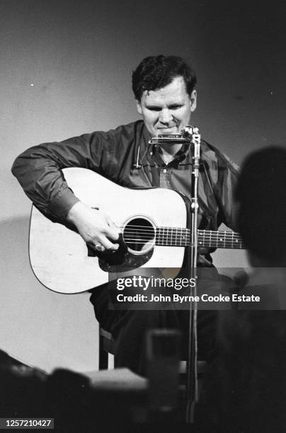 Doc Watson at Club 47, Cambridge, Massachusetts, 1964.