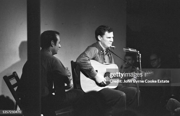 Doc Watson at Club 47, Cambridge, Massachusetts, 1964.