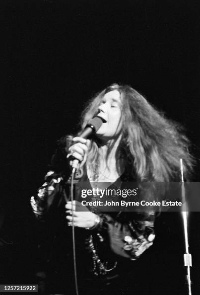 American singer-songwriter Janis Joplin performing with Big Brother ...