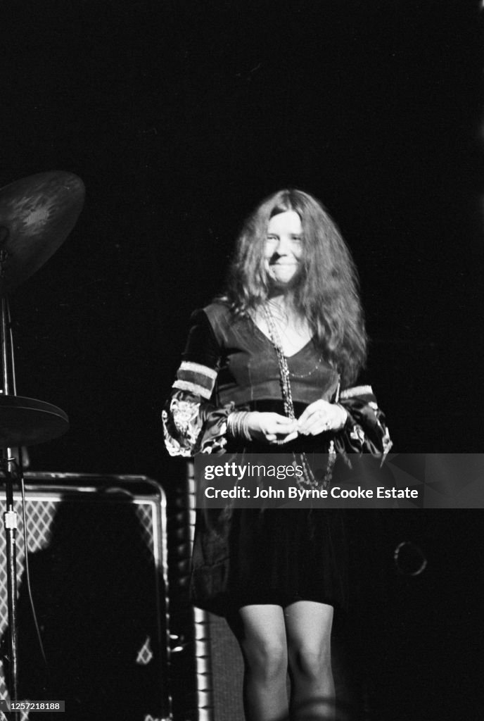 American singer-songwriter Janis Joplin performing with Big Brother ...