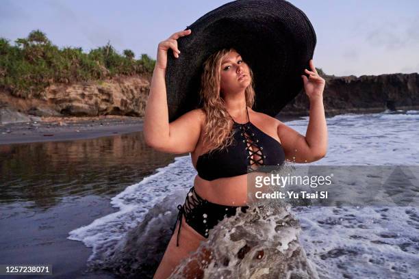 Swimsuit Issue 2020: Model Hunter McGrady poses for the 2020 Sports Illustrated swimsuit issue on November 6, 2019 in Denpasar, Bali, Indonesia....