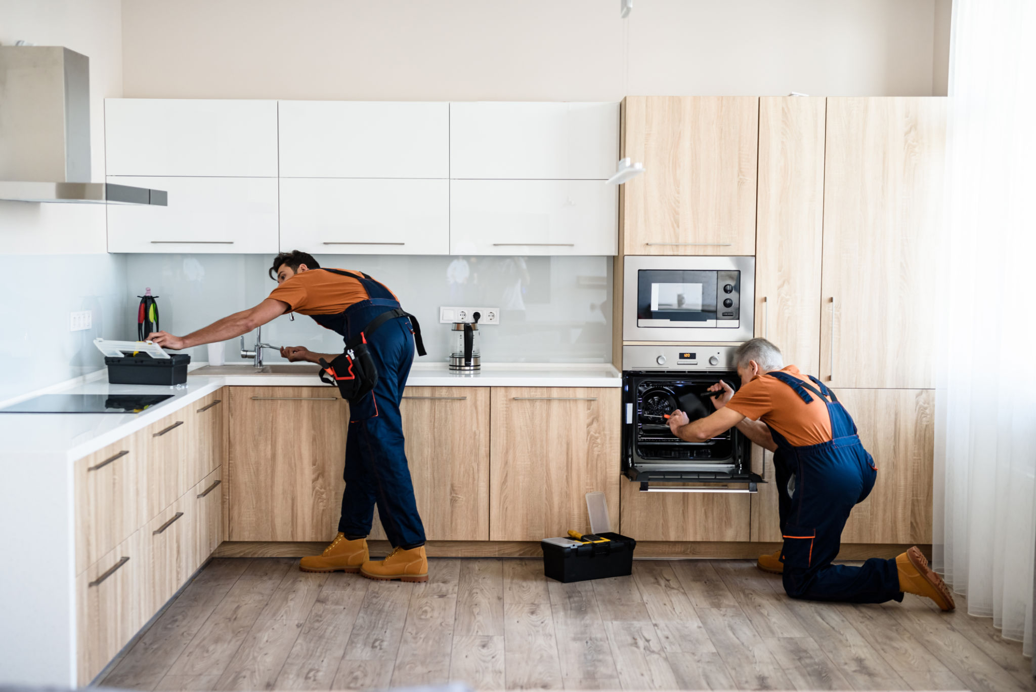 kitchen renovation team