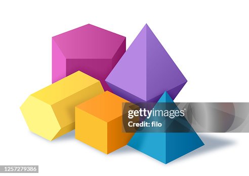 Three Objects Visual Group Of 3d Objects High-Res Vector Graphic - Getty Images
