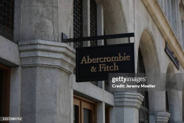 Abercrombie & Fitch sign is displayed on July 20, 2020 in Munich, Germany.