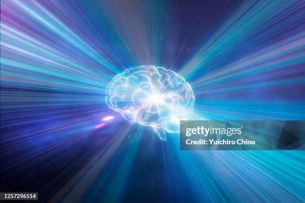 awakening human brain - spirituality foto e immagini stock