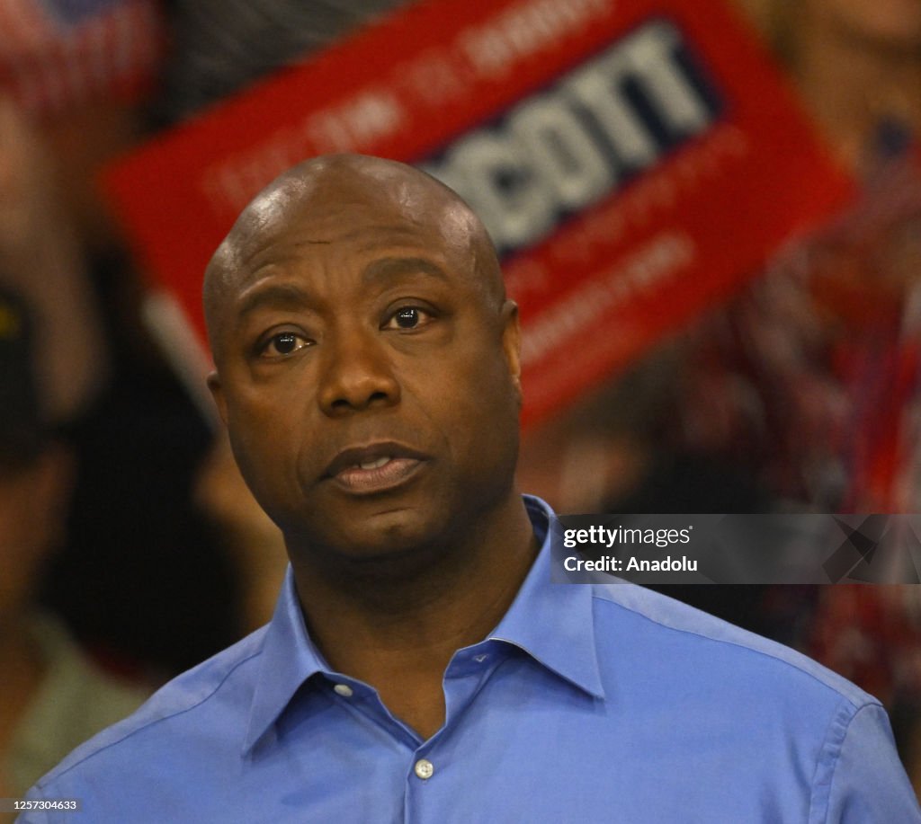 Rep. Tim Scott Senator Tim Scott speaks during his 'major announcement' in North ...