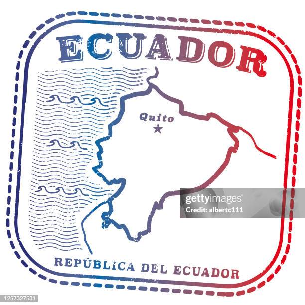 ecuador reisepass stempel - ecuador stock-grafiken, -clipart, -cartoons und -symbole