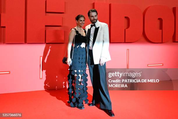 Director Sam Levinson poses with US producer Ashley Levinson during a photocall for the tv series "The Idol" on the sidelines of the 76th edition of...