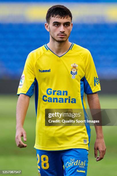 Pedro Gonzalez Lopez 'Pedri' of UD Las Palmas looks on during the La Liga Smartbank match between UD Las Palmas and Extremadura UD at Estadio Gran...