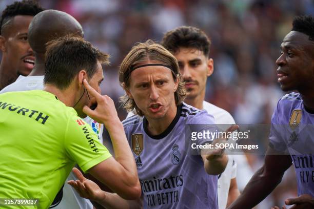 Luka Modric of Real Madrid CF seen during the match between Valencia CF and Real Madrid in La Liga Santander Regular Season Round 35 at Mestalla...