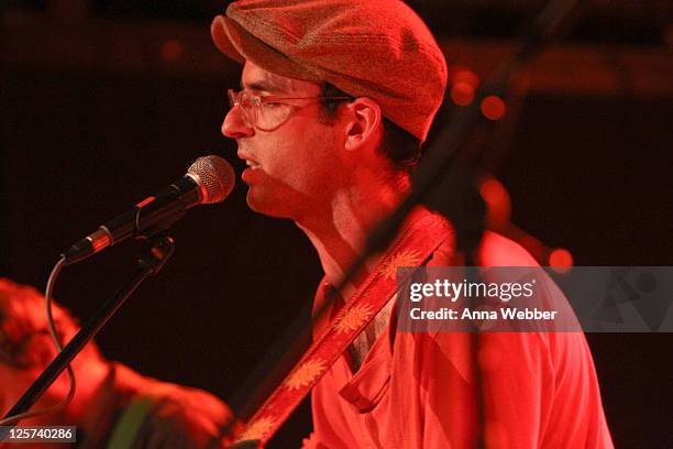 Singer Alec Ounsworth performs at Clap Your Hands Say Yeah Album release at The Bowery Ballroom on September 20, 2011 in New York City.