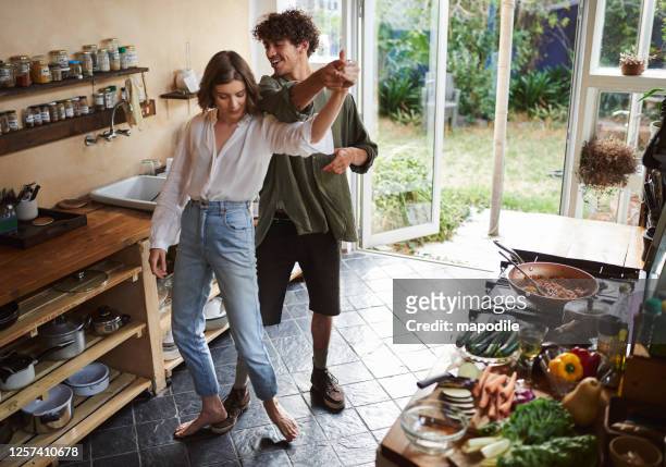 we love spending time in the kitchen - slow dancing stock pictures, royalty-free photos & images