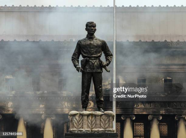 Aftermath scenes from the massive fire that razed the decades-old Manila Central Post Office on Monday, May 22.