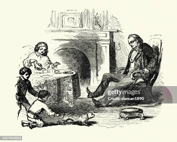 senator bird, uncle tom's cabin - harriet-beecher-stowe stock illustrations